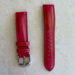 Michele 18 watch band pink leather